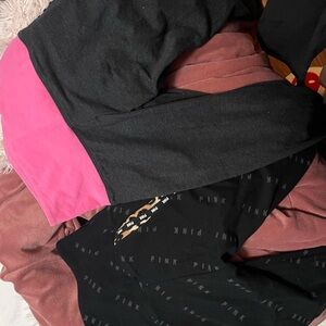 *two PINK leggings *